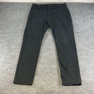 Lucky Brand 121 Slim Straight Jeans Mens 38x32 Black Stretch Denim Casual Pants